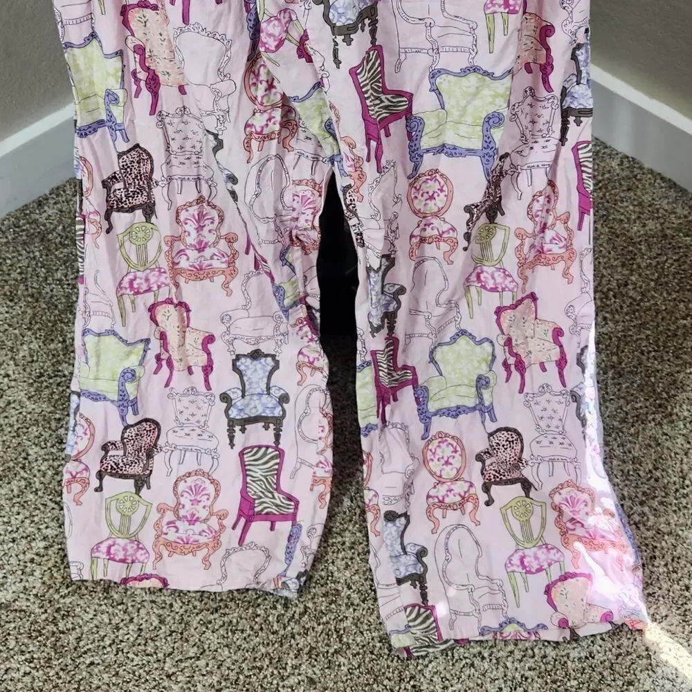 Nick & Nora Chairs Pajamas XL Vintage Y2k